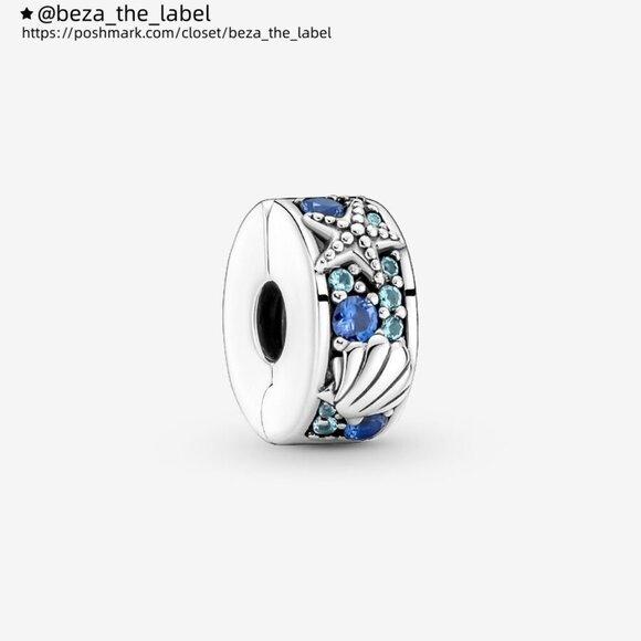 Pandora Tropical Starfish & Shell Clip Charm|Pendant - Picture 1 of 2